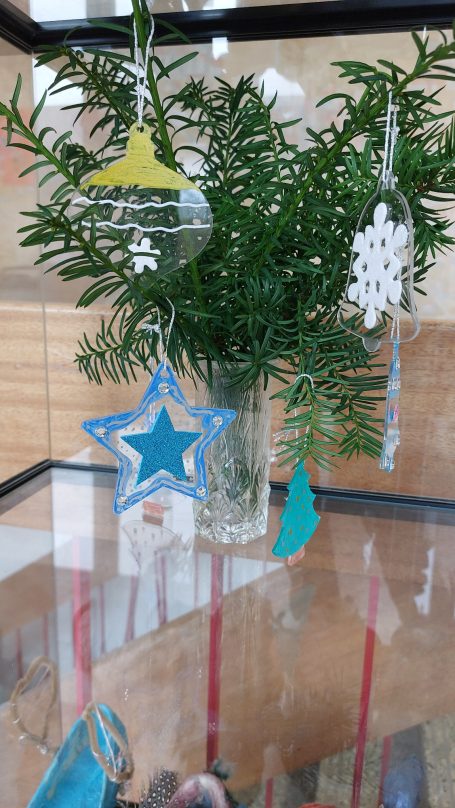 Bilderrahmen mit Knöpfen