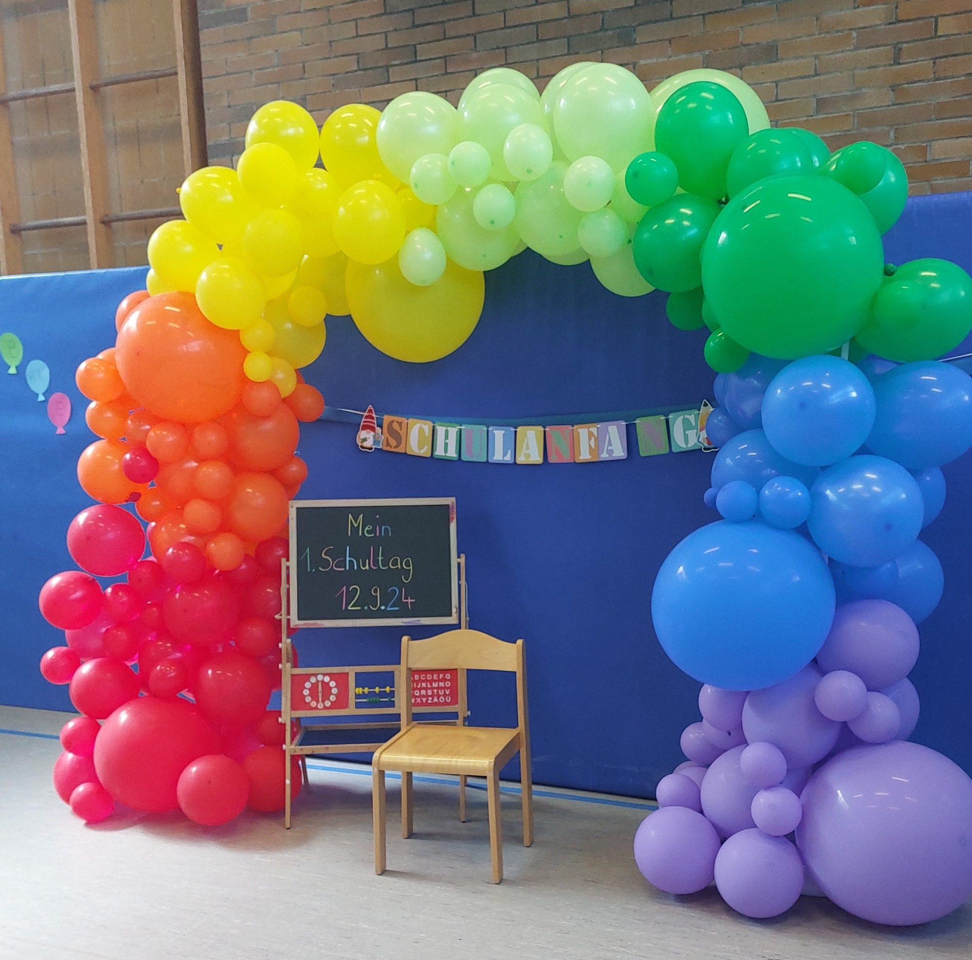 Luftballons für die Fotoecke in der Tunhalle