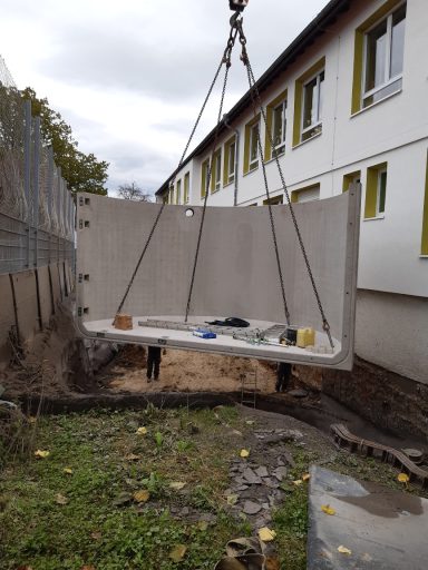 Bauteil wird abgestellt